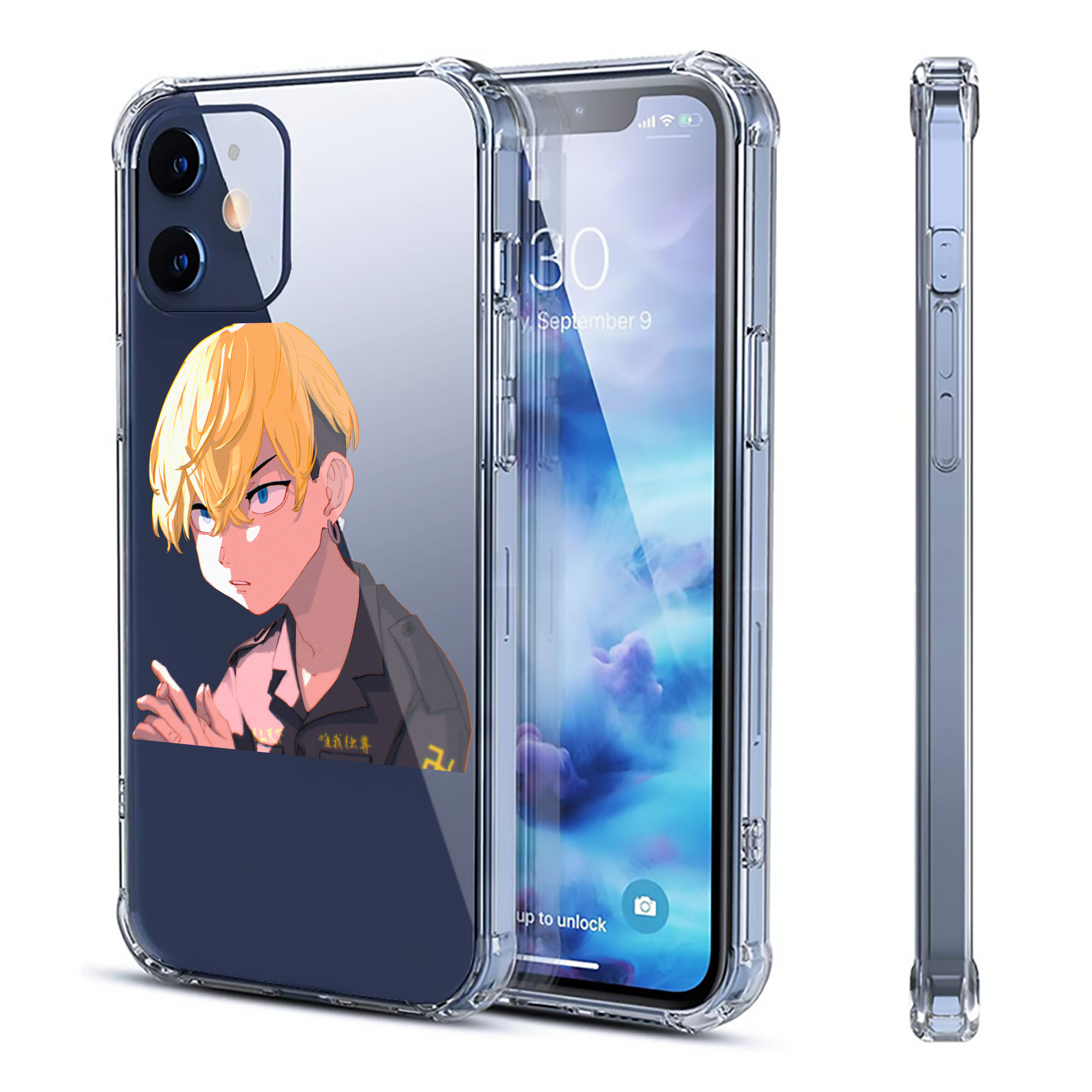 （画像用） 東京リベンジャーズ Tokyo Revengers 【iPhone 12シリーズ対応】透明スマホケース（クリアソフトケース）
